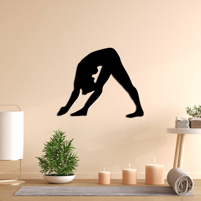 Wallity Yoga 14 Escultura de Pared Negra